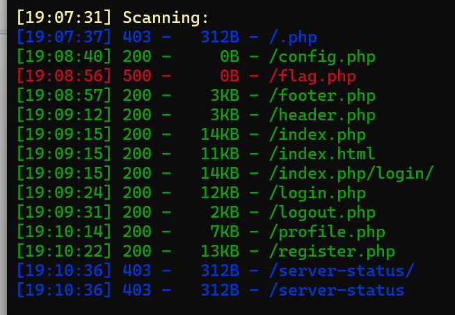 Dirsearch 发现 flag.php