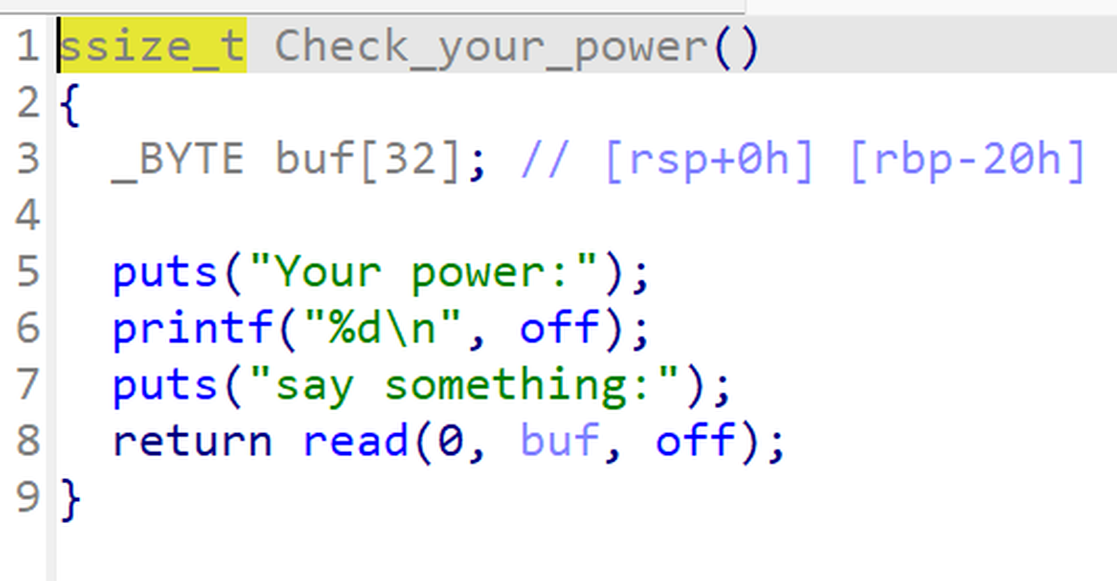 check your power