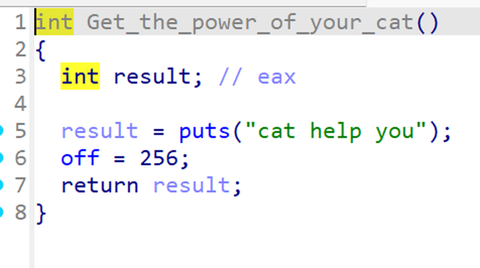 Get the power of your cat