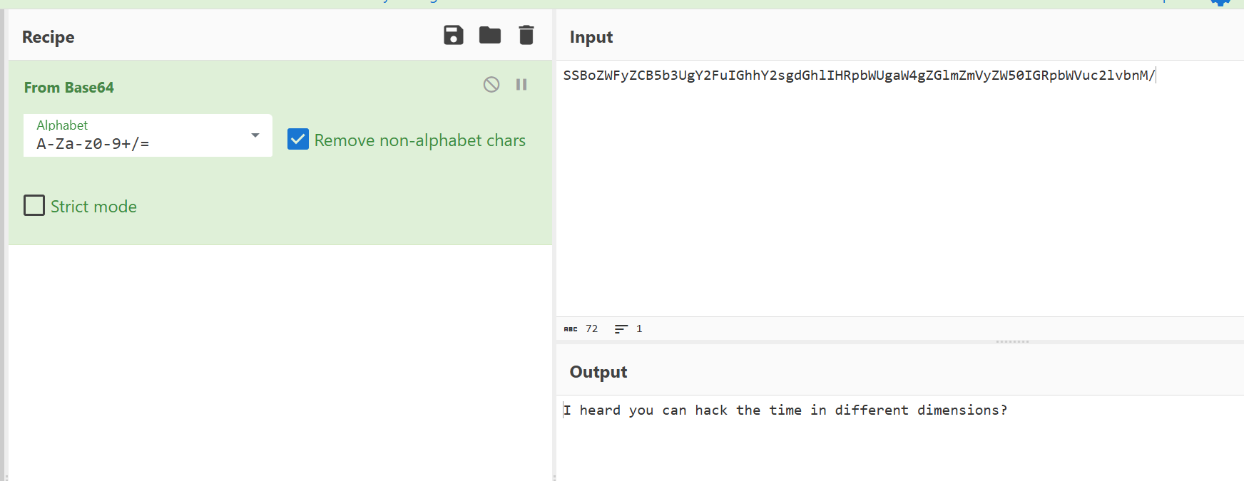 Base64 解码提示